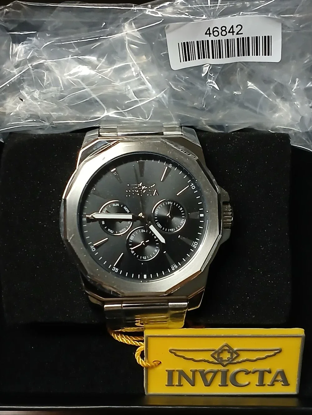 Invicta Speedway Multifuction Mens Watch with Black Dial
